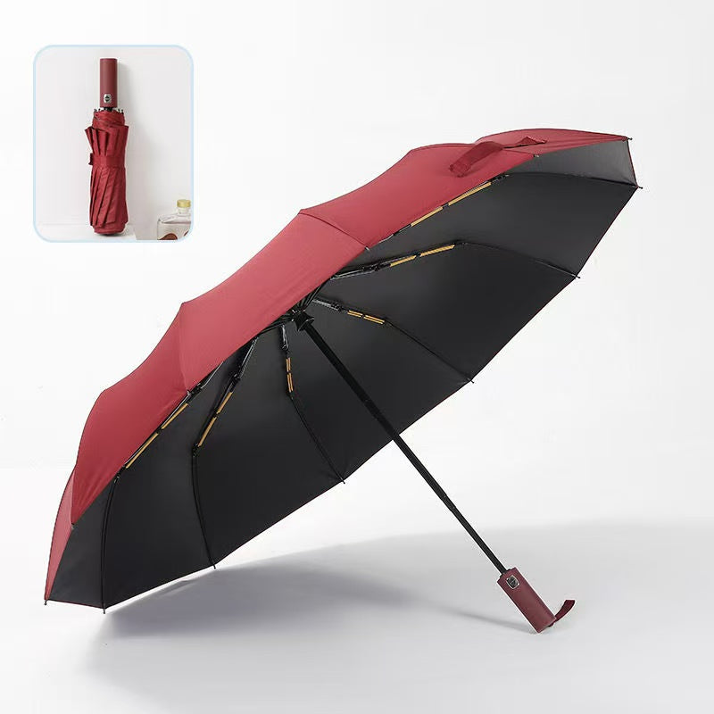 双龙骨雨伞